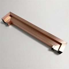 High quality stainless steel window frame hairline rose gold door frame