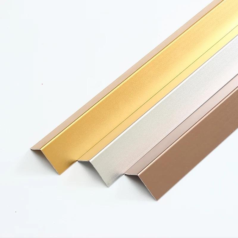 Stainless steel baseboard rose gold skirting baseboard for decoration 4