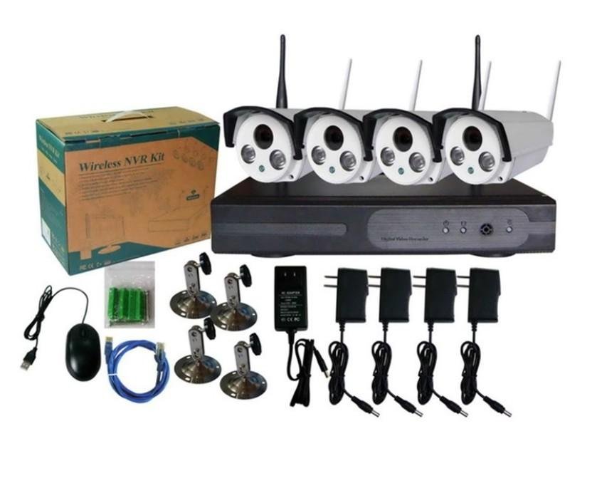 4 cameras surveillance video system kit
