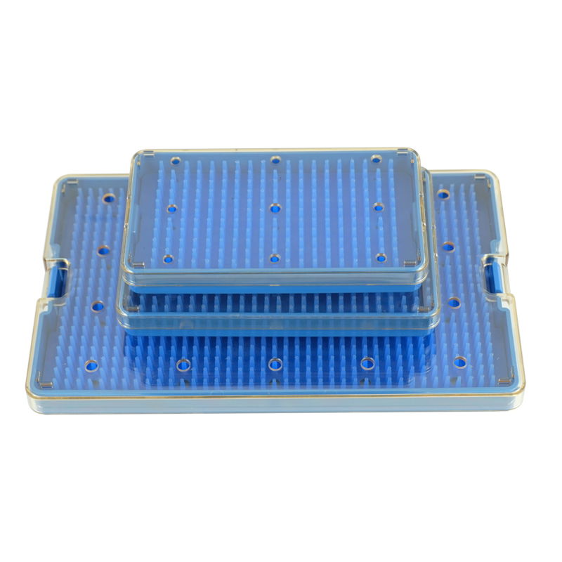 PPSU microsurgical instruments sterilization tray with silicon mat 2