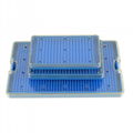 PPSU microsurgical instruments sterilization tray with silicon mat 2