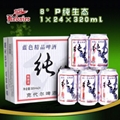 8°P山东德州克代尔纯生态啤酒1×24×320ml 1