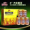 8°P山東德州克代爾小麥王啤酒1×24×320ml 1