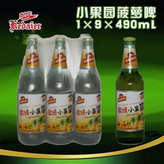 山东德州克代尔小果园菠萝啤1×9×490ml