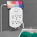 6 Outlets Surge Protector 2 USB Charging port 5 V 2.4 A ETL Certified Wall Tap W 4