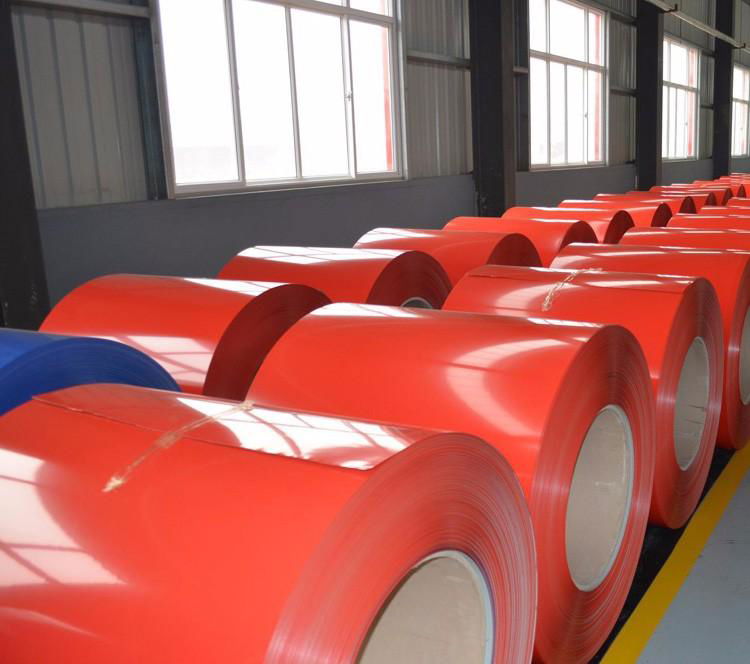 Prepainted Gi PPGI PPGL Color Coated Galvanized Steel Sheet Coil 3