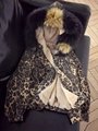 Lamb hair denim jacket women add velvet thickening winter Korean leopard print s 2