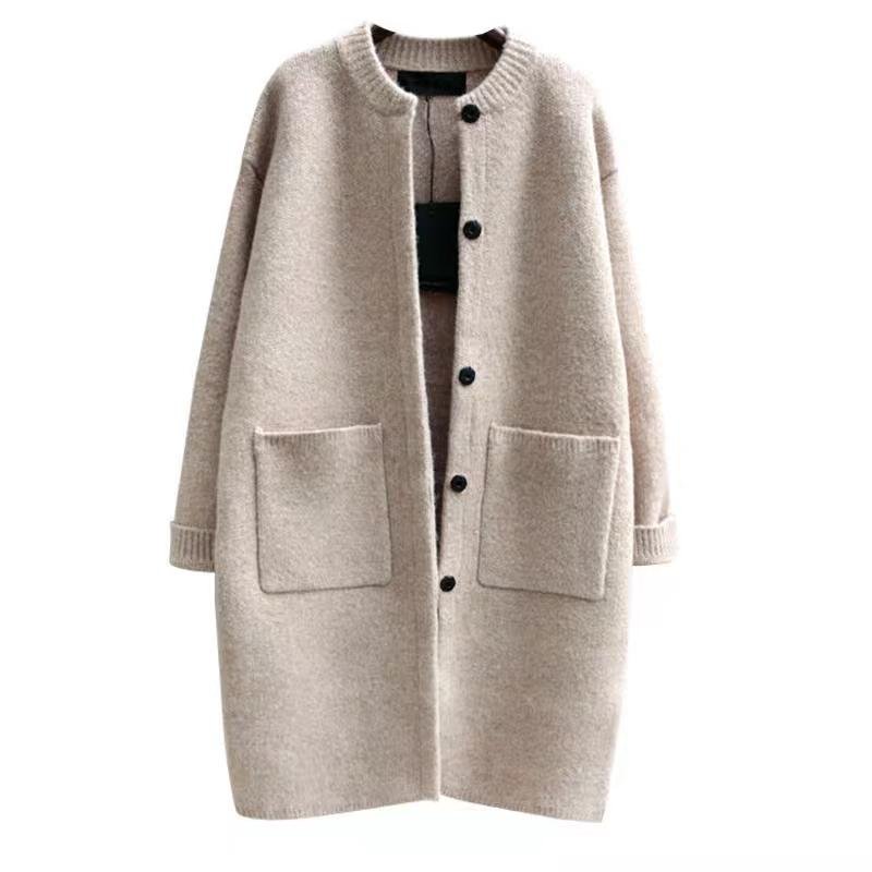 Winter Korean new women's sweater loose in the long autumn and winter cardigan s 4