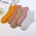Winter warm thick candy colored plain women working socks