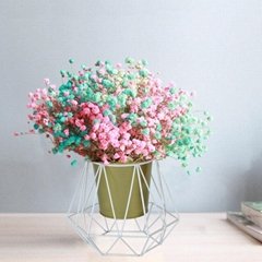 metal flower stand with flower pot 