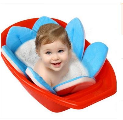 Soft Baby shower bath Mat Soft sunflower Foldable cushion
