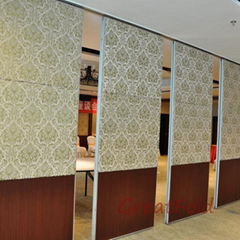 Restaurant movable panel soundproof folding partition wall customize for divider