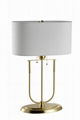 Brass metal table lamp