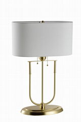 Brass metal table lamp