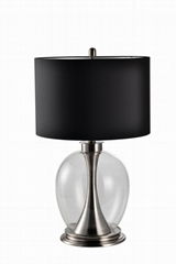 Glass table lamp