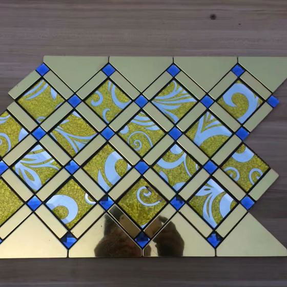 Metal Mosaic Tile Glass Mosaic Tile Mosaic Tile factory 5