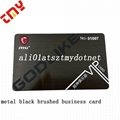 Cheap Personalized Custom Laser Cut Stainless Steel Black Metal Business Card  2