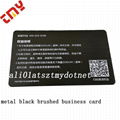 Cheap Personalized Custom Laser Cut Stainless Steel Black Metal Business Card  3