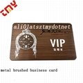 Cheap Personalized Custom Laser Cut Stainless Steel Black Metal Business Card  4
