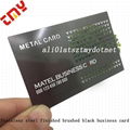Cheap Personalized Custom Laser Cut Stainless Steel Black Metal Business Card  5