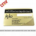 Custom  Printing Machines Business Card,Cheap Metal Gold Plated Gold Edge Busine 1