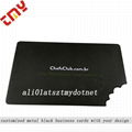 Custom Die Cut Black Metal Business Card Printing 3