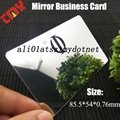 Custom Unique Luxury Die Cut Mirror Foil Business Card Printing 4