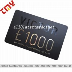 Custom Pvc Digital Spot Uv Embossed Magnetic Business Card Printing With Spot UV