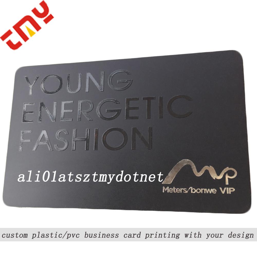 Custom Pvc Digital Spot Uv Embossed Magnetic Business Card Printing With Spot UV 2