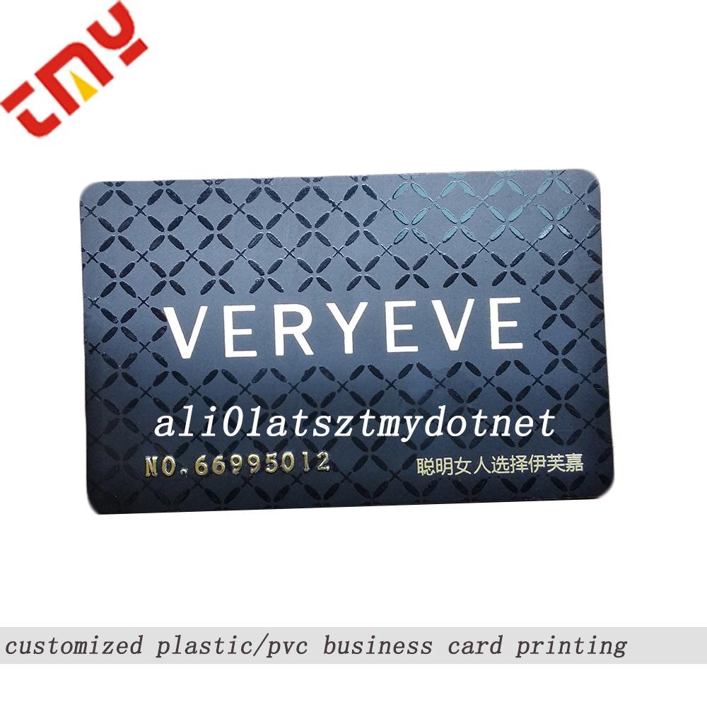 Custom Pvc Digital Spot Uv Embossed Magnetic Business Card Printing With Spot UV 3