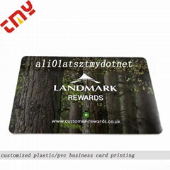Custom 3D Embossed Plastic Hologram Business Cards Foil Stamp Printing
