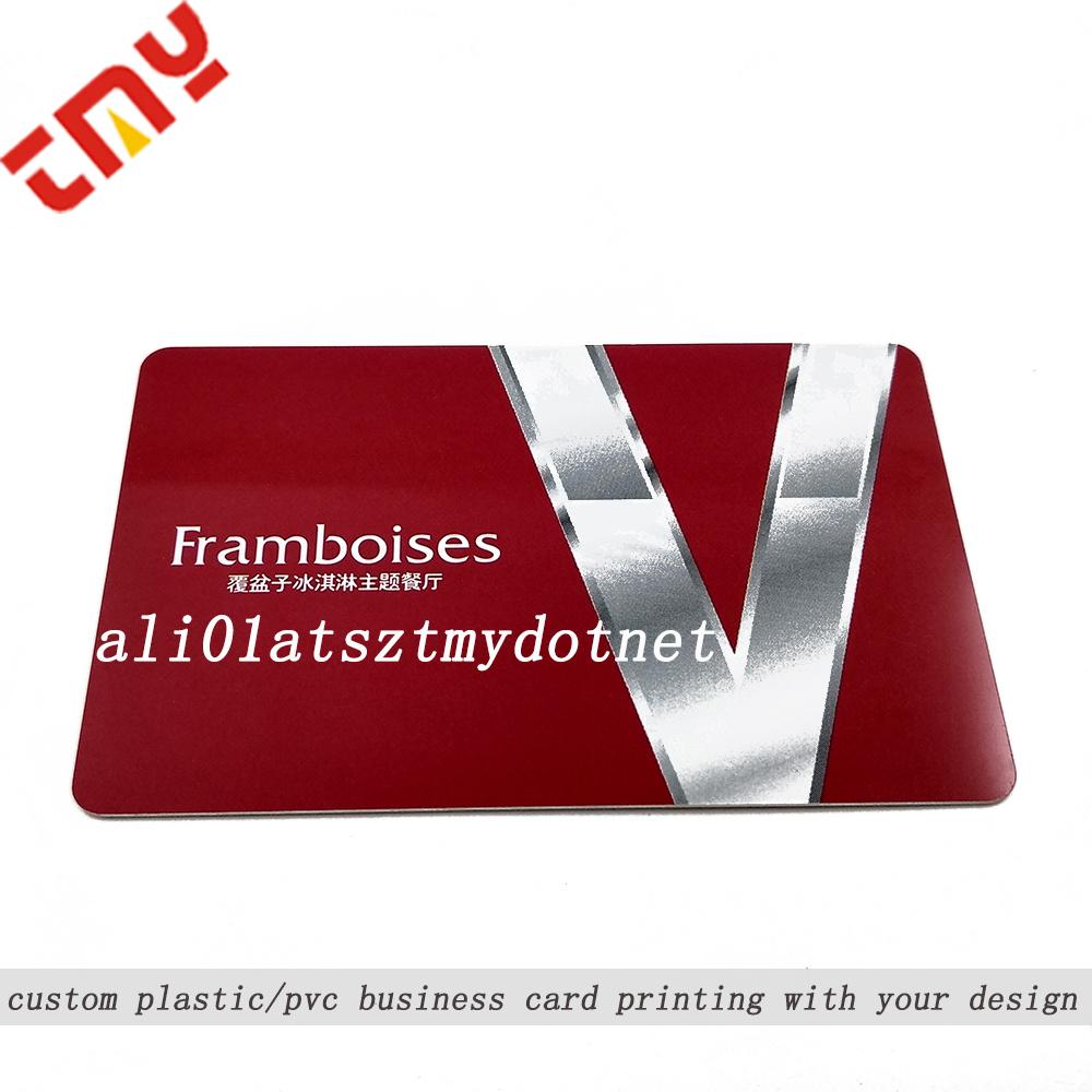 Custom 3D Embossed Plastic Hologram Business Cards Foil Stamp Printing