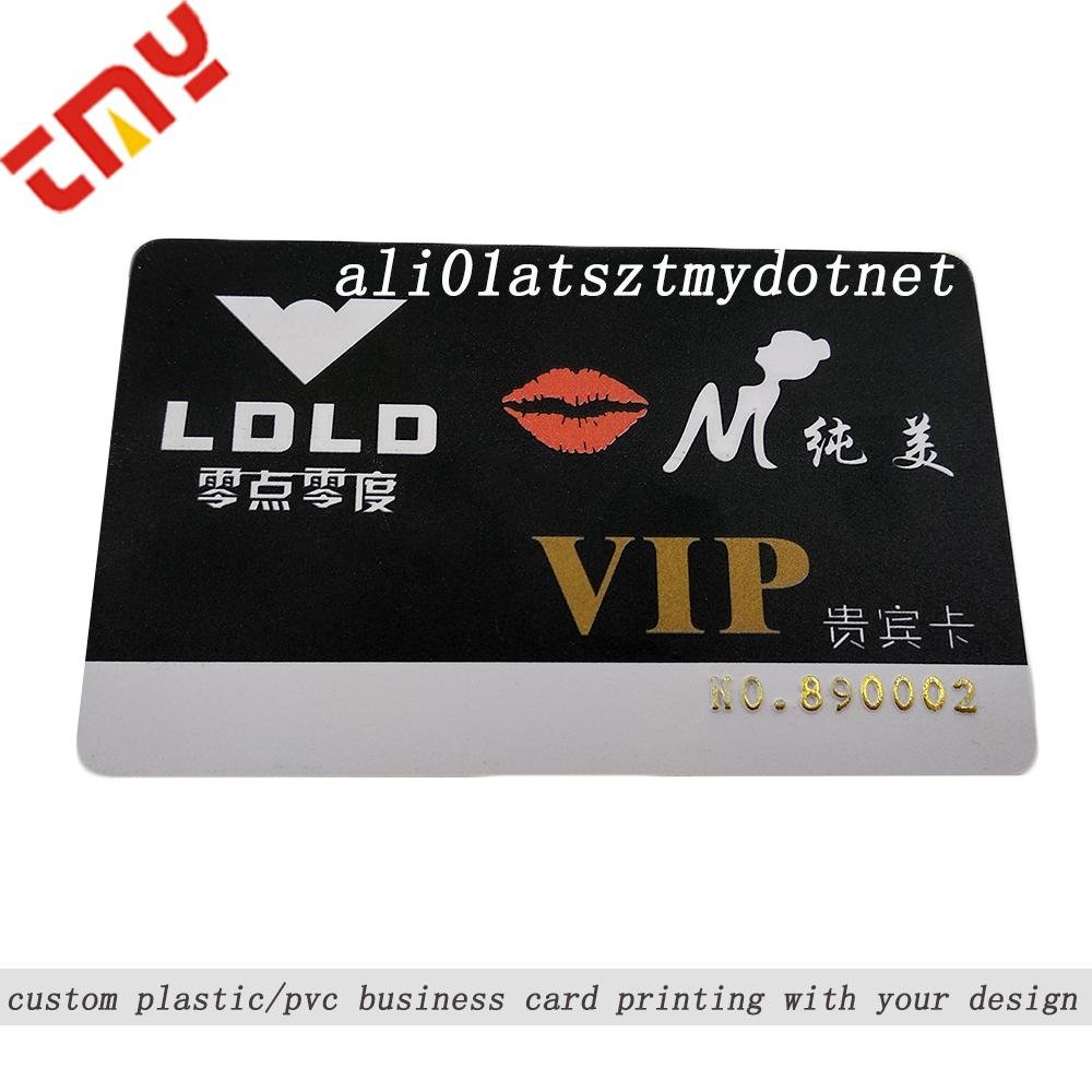 Custom 3D Embossed Plastic Hologram Business Cards Foil Stamp Printing 3