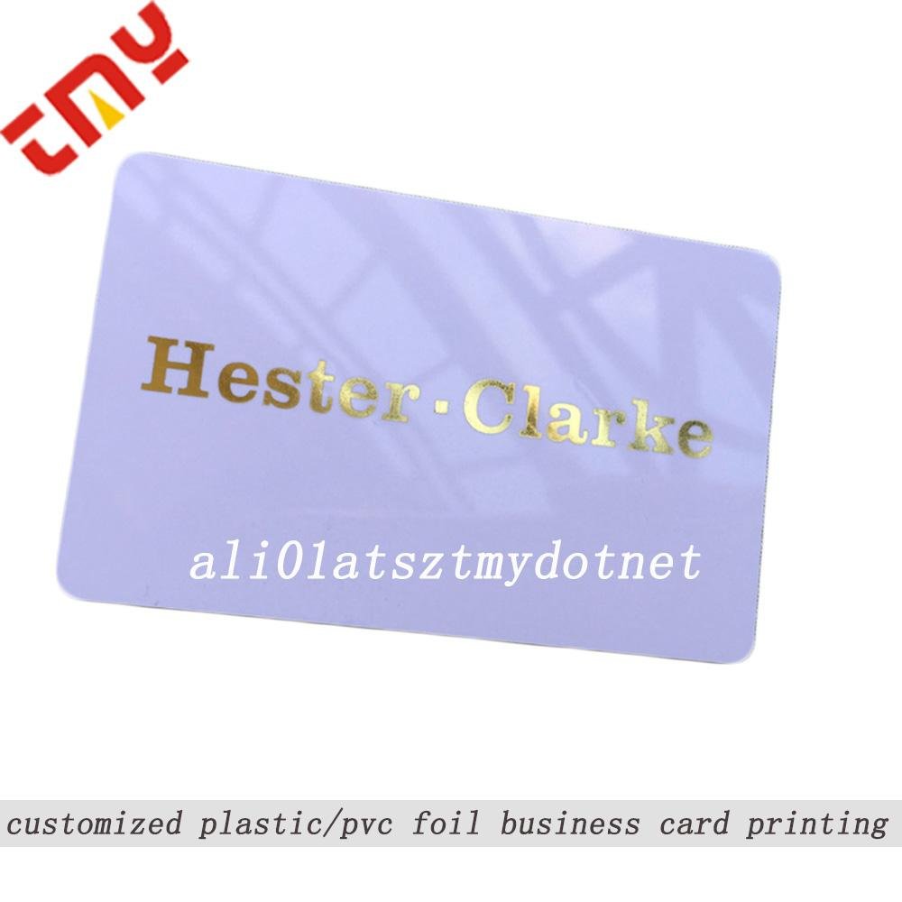 Custom 3D Embossed Plastic Hologram Business Cards Foil Stamp Printing 5