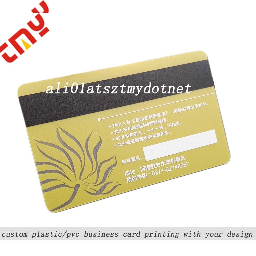 Custom Design Printed Blank Clear Plastic Gift Cards 2