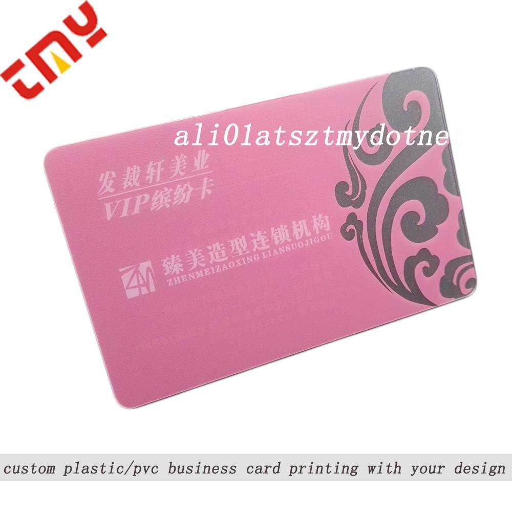 Custom Design Printed Blank Clear Plastic Gift Cards 3