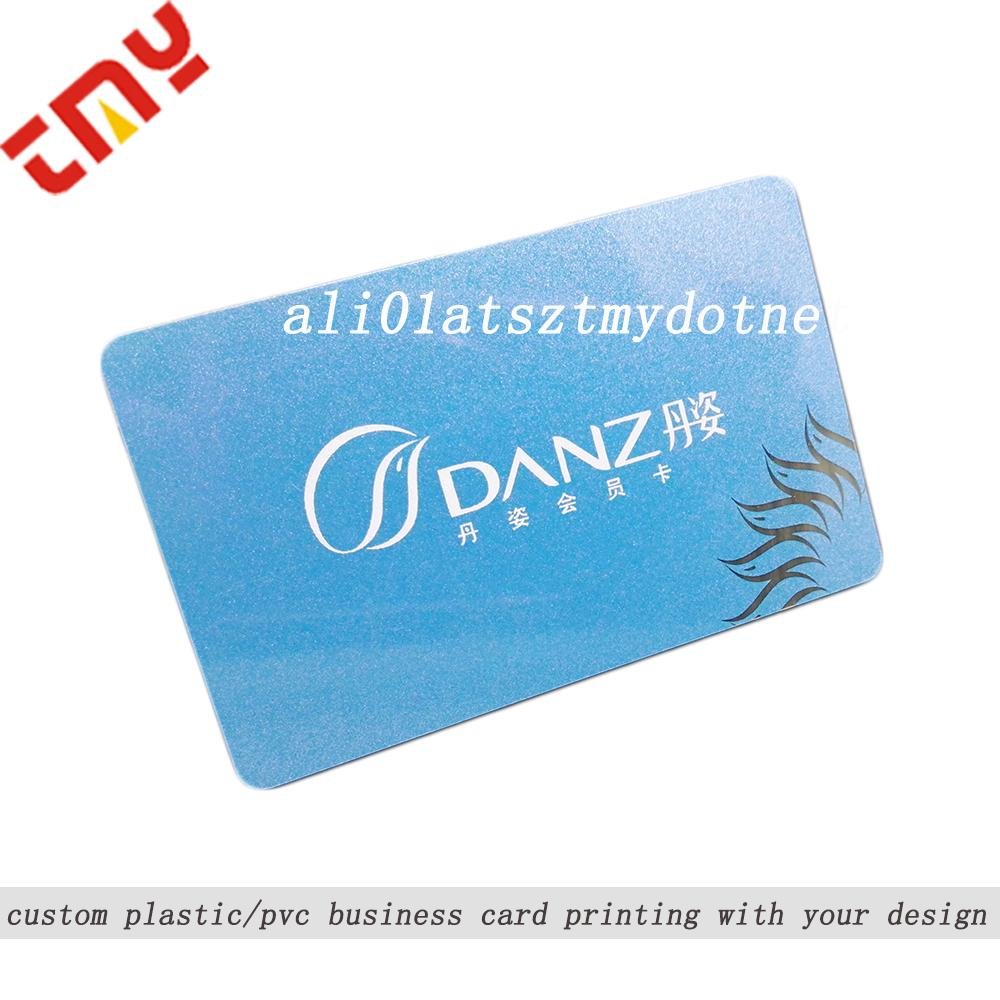 Custom Design Printed Blank Clear Plastic Gift Cards 5