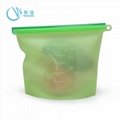 Wingenes Home Food Sealing Container Reusable Storage Silicone Food Fresh Bag