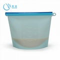 Wingenes Home Food Sealing Container Reusable Storage Silicone Food Fresh Bag 3