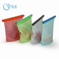 Wingenes Home Food Sealing Container Reusable Storage Silicone Food Fresh Bag 5