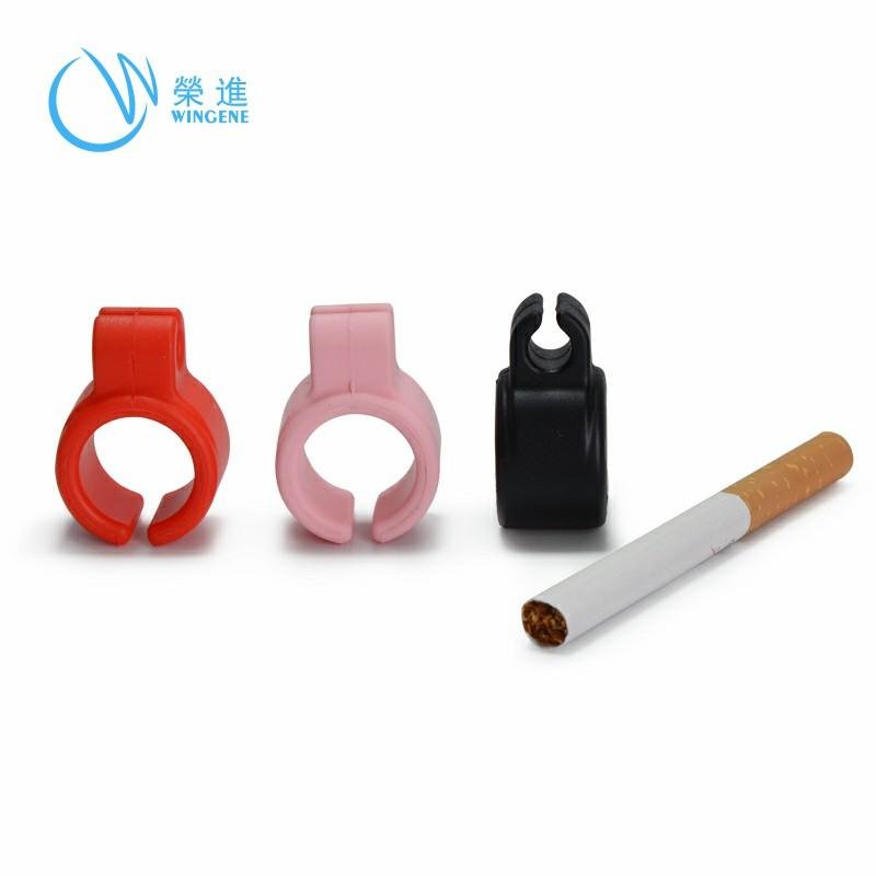 2019 Wholesale Factory Custom Novel Design Silicone Cigarette Finger Ring Holder 3