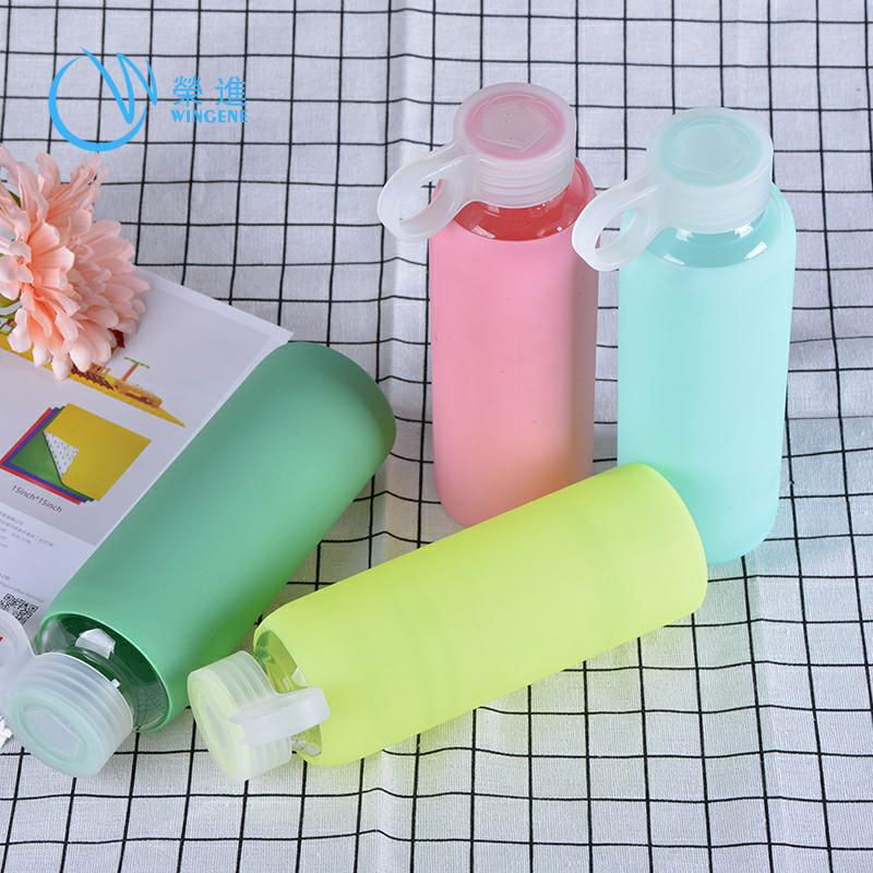 Wingenes Silicone Sleeve For Glass Water Bottle 5