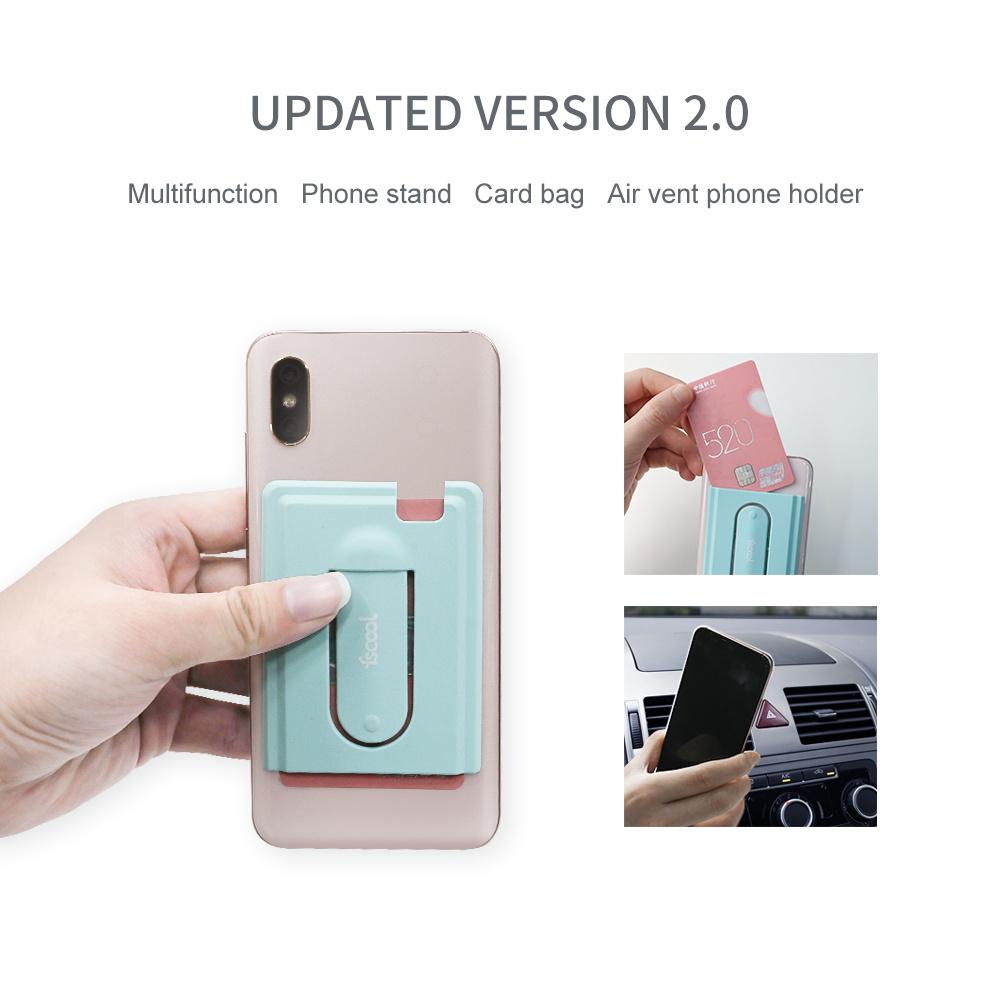 Hot Sale Sticky Universal Multifunctional Silicone Card Bag Car Phone Holder 