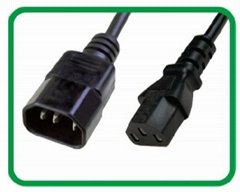 Heavy Duty C14 to C13 Computer Power Extension Cord set XR-602+XR-501
