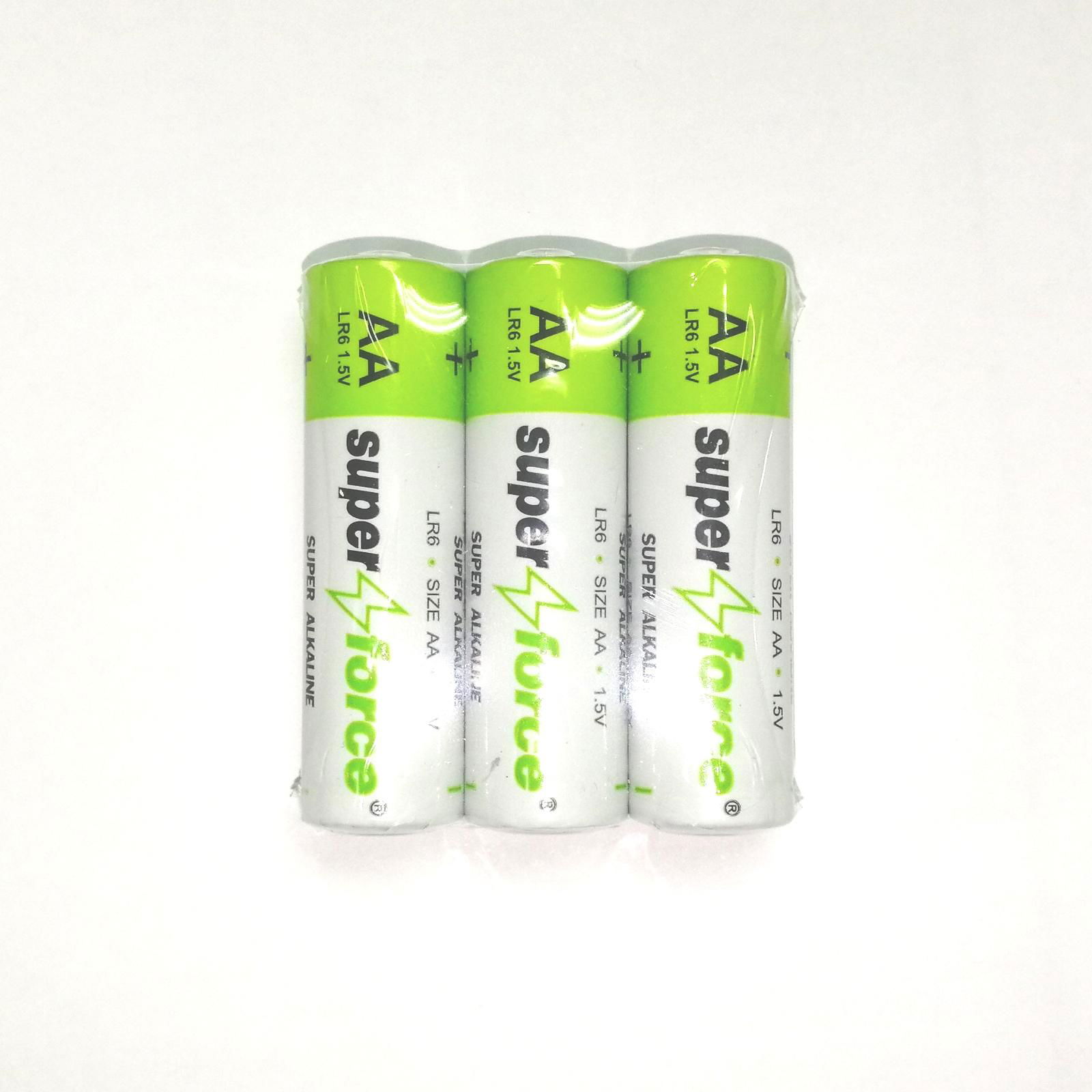 Alkaline Battery LR6 AA size 3pcs shrink 