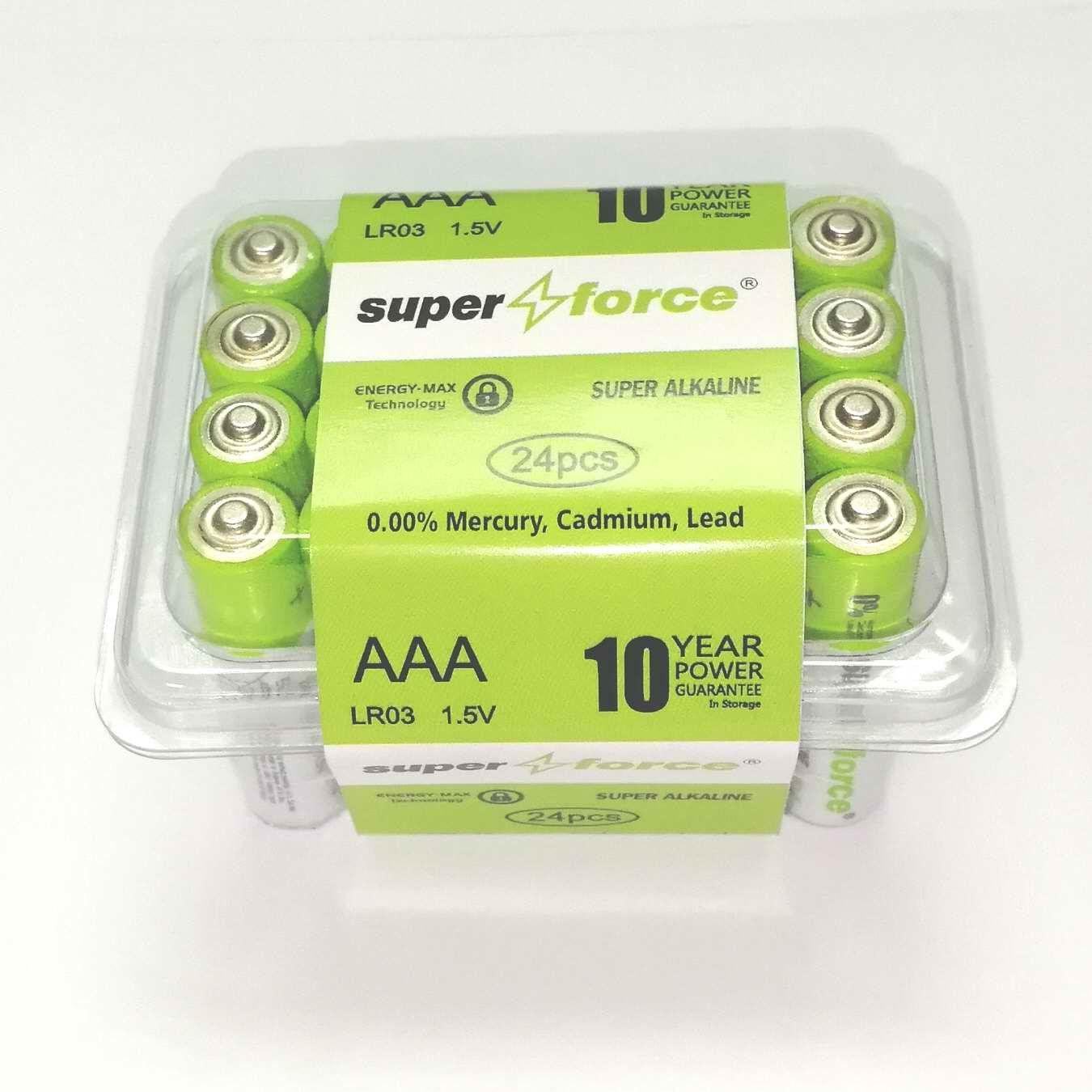 Super Alkaline AAA size LR03 Pvc Box of 24