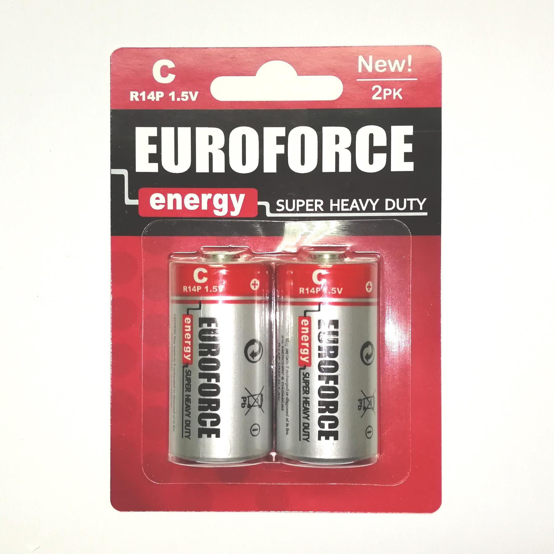 Super Heavy Dudy R14 C size Zinc Manganese Dry Battery R14 C 2B
