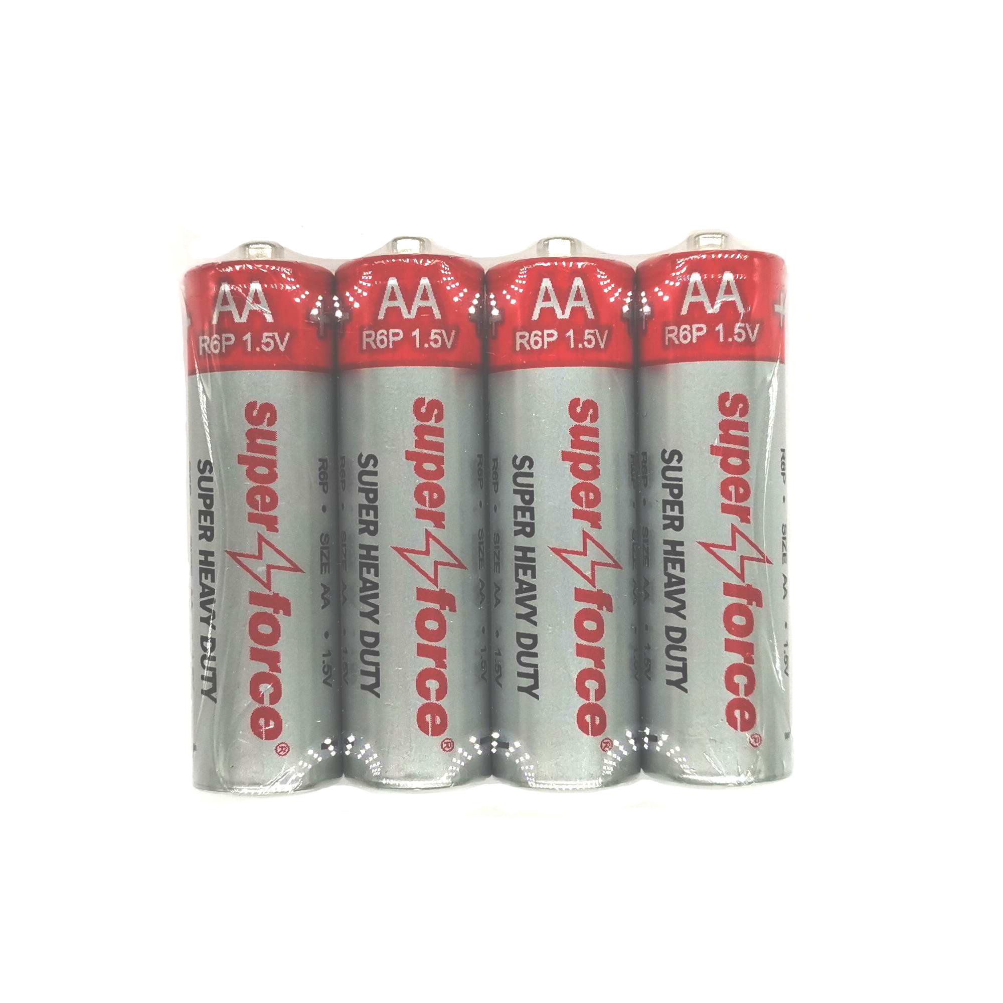 Super Heavy Dudy R6P AA size Zinc Manganese Dry Battery R6P 4S
