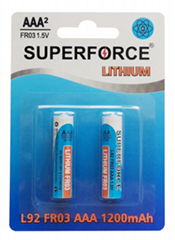 Lithium AAA 1.5V FR03 Battery