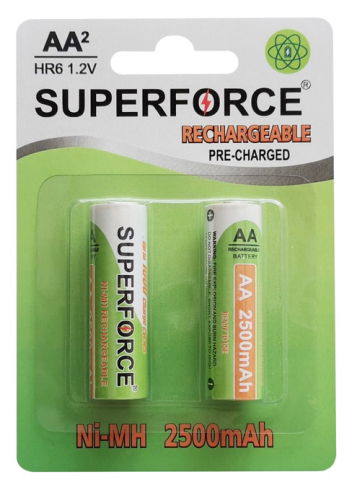 Ni-MH Rechargeable Batteries AA 2500mAh